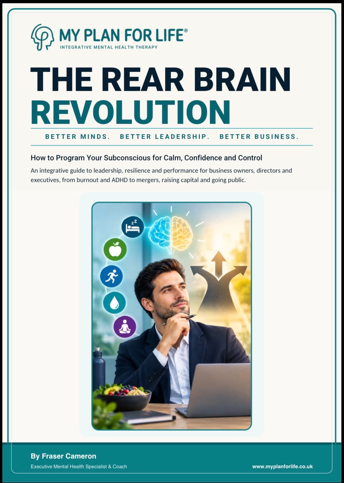 The Rear Brain Revolution ebook cover by Fraser Cameron — free guide for business owners, directors and executives
