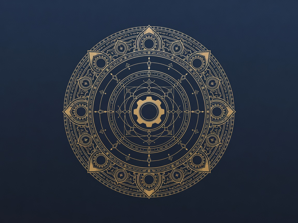 Graduated concentric shields around a gear, showing mitigations matched to the risk tier.