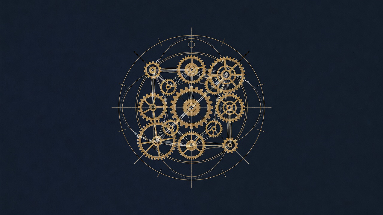 Brand line-engraving illustration