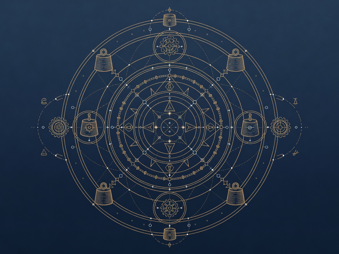 An engraved calculating apparatus adding four hidden cost counterweights into an honest total