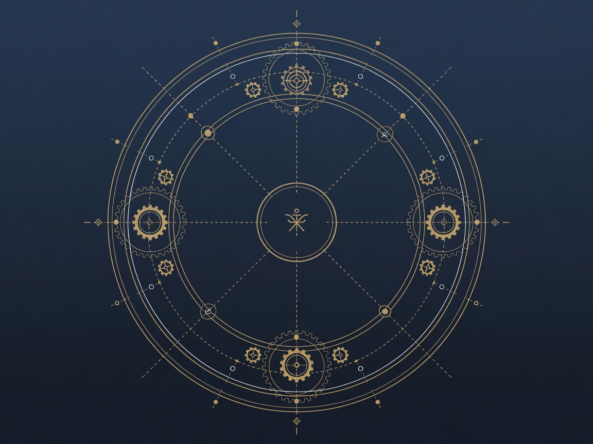 A small AI agent glyph inside a containment ring measuring its blast radius in a sandbox test
