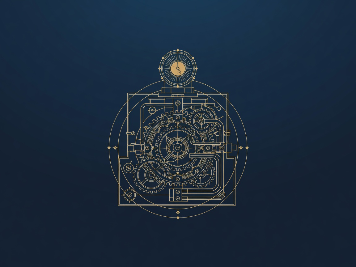 Engraved cutaway showing hidden interlocking gears beneath a small dial, illustrating the integration work behind a polished AI demo
