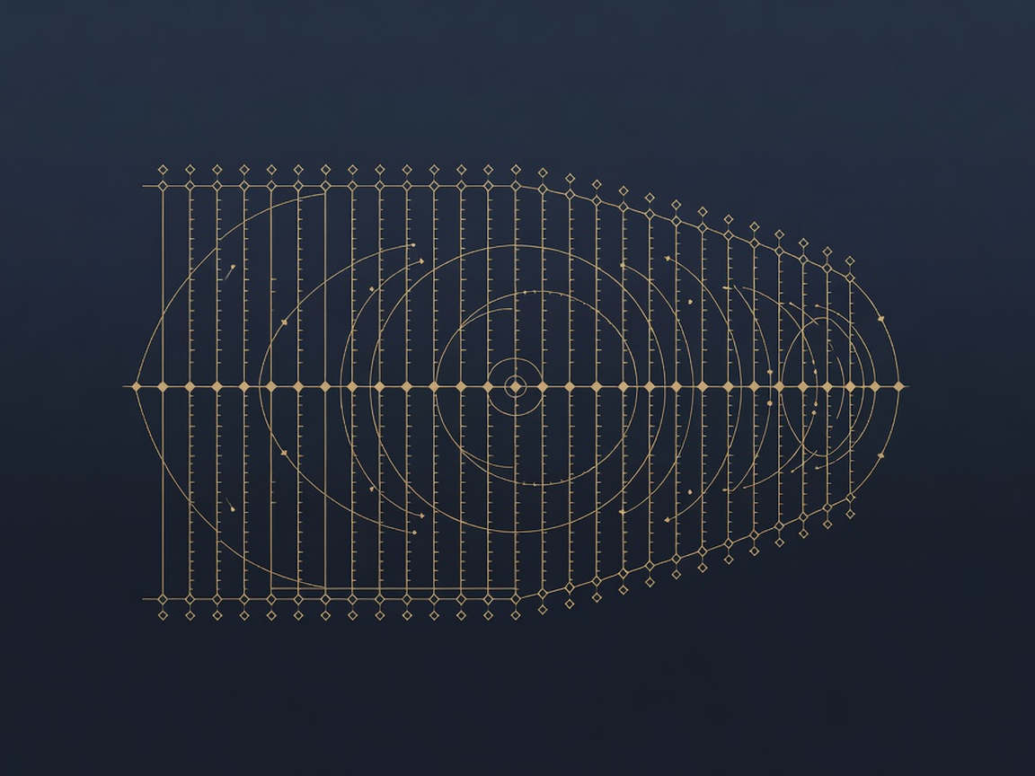 Abstract leaderboard schematic of nearly equal-height measured columns topped with diamonds, depicting model benchmark rankings that have converged to near-parity