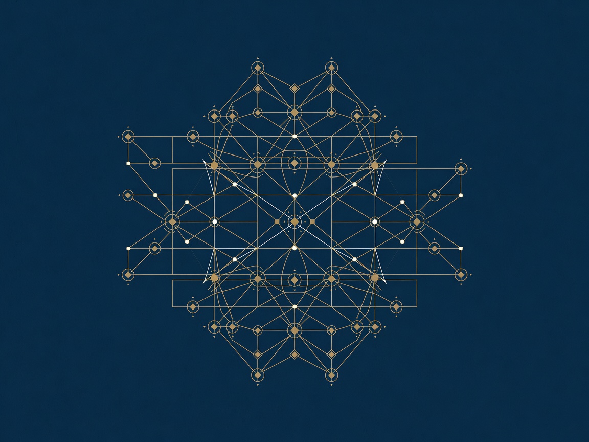 A document divided into tagged segments linked to a lattice of indexed nodes