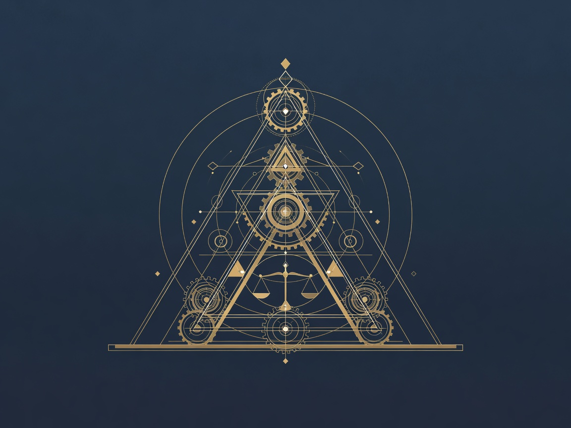 A blueprint of nested secure layers, illustrating designing for digital sovereignty from day one
