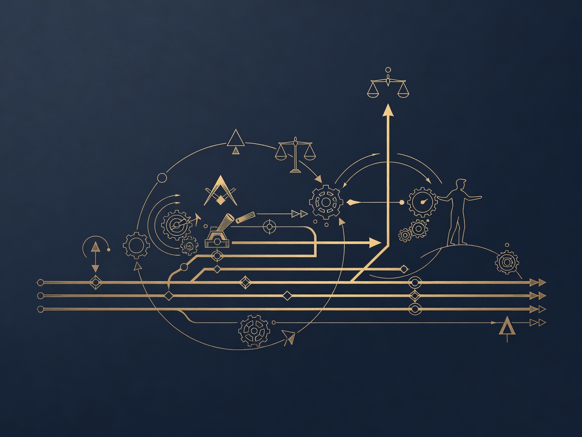 An AI-agent glyph auto-routing routine decisions and escalating one flagged case to a human