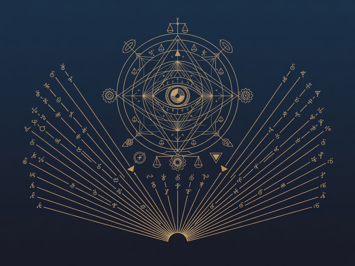 Line-engraving of an AI apparatus reading engagement signals across deals and flagging a stalling opportunity