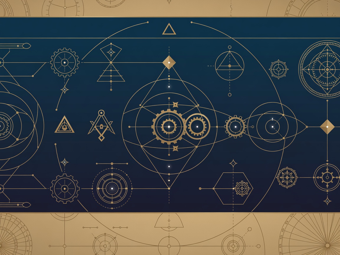 An engraved radar and inventory plate surfacing hidden AI tools as labeled points of light