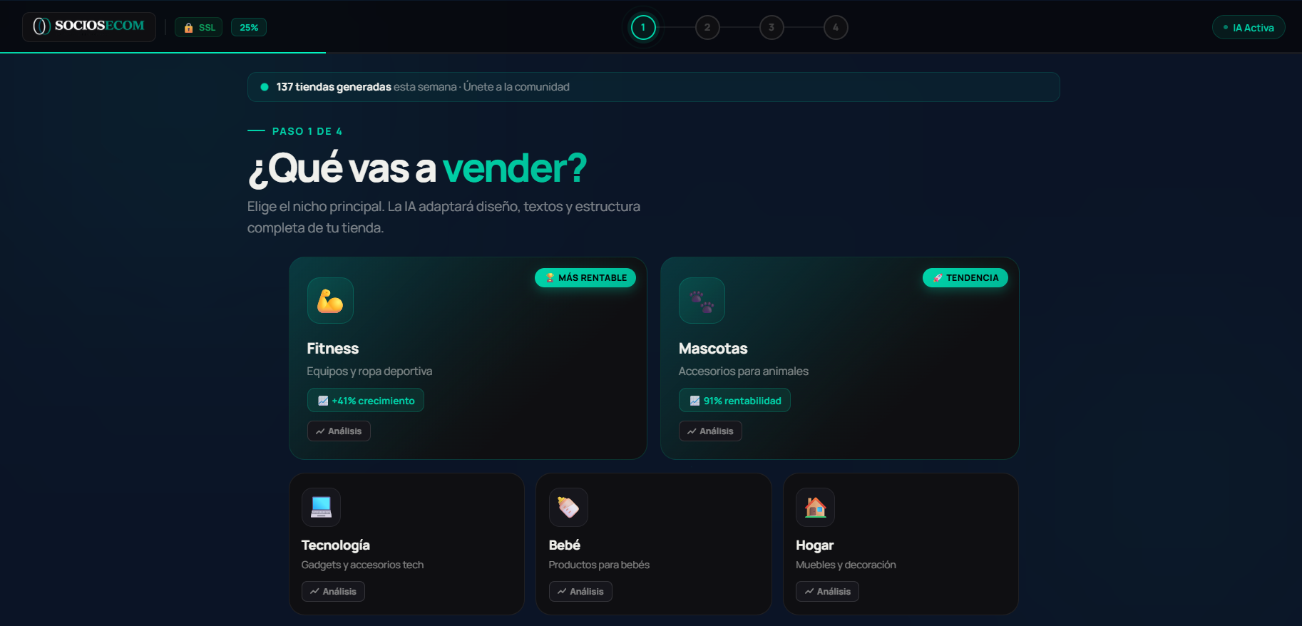Escoge el nicho