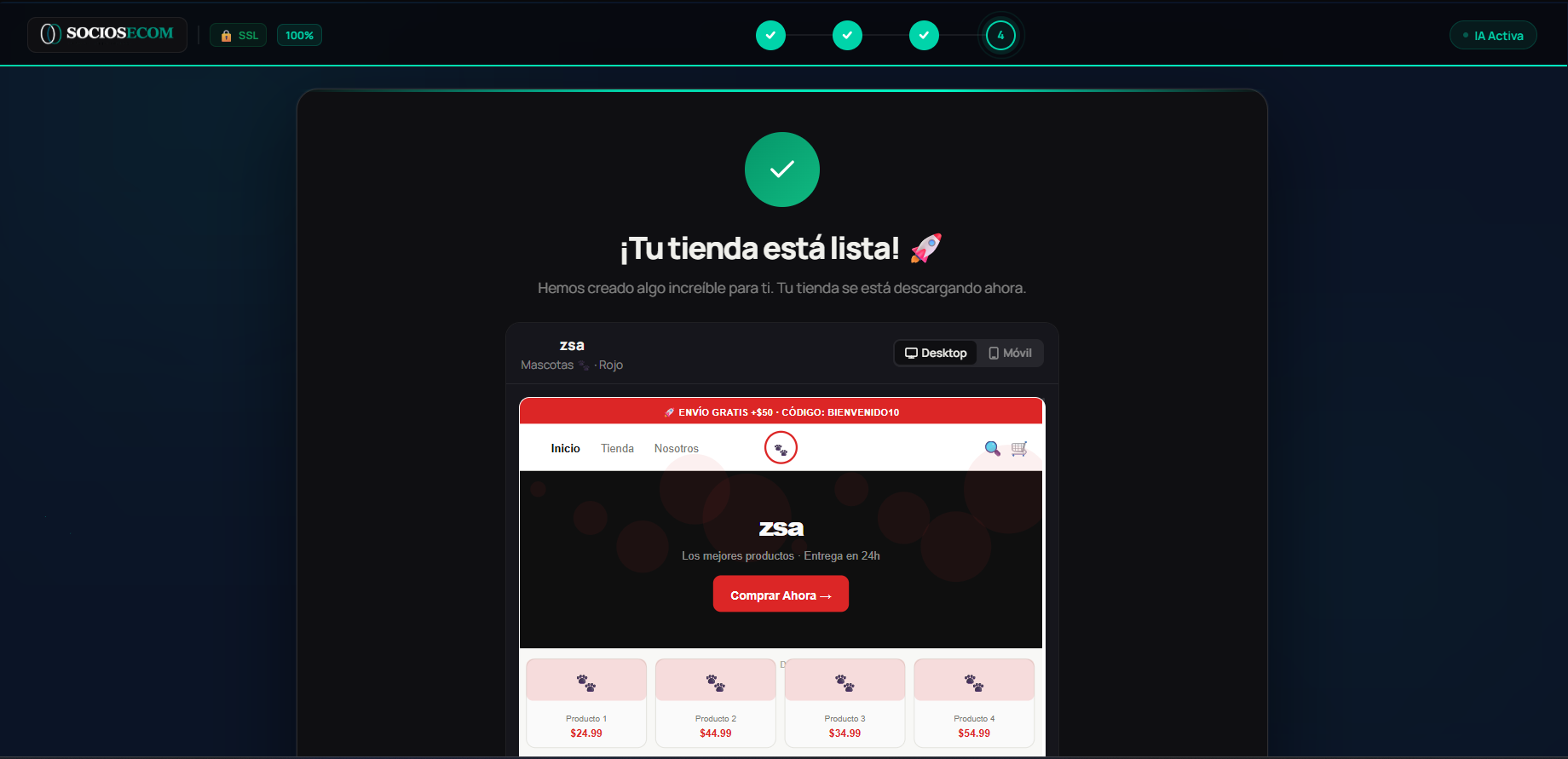 Reclama tu tienda