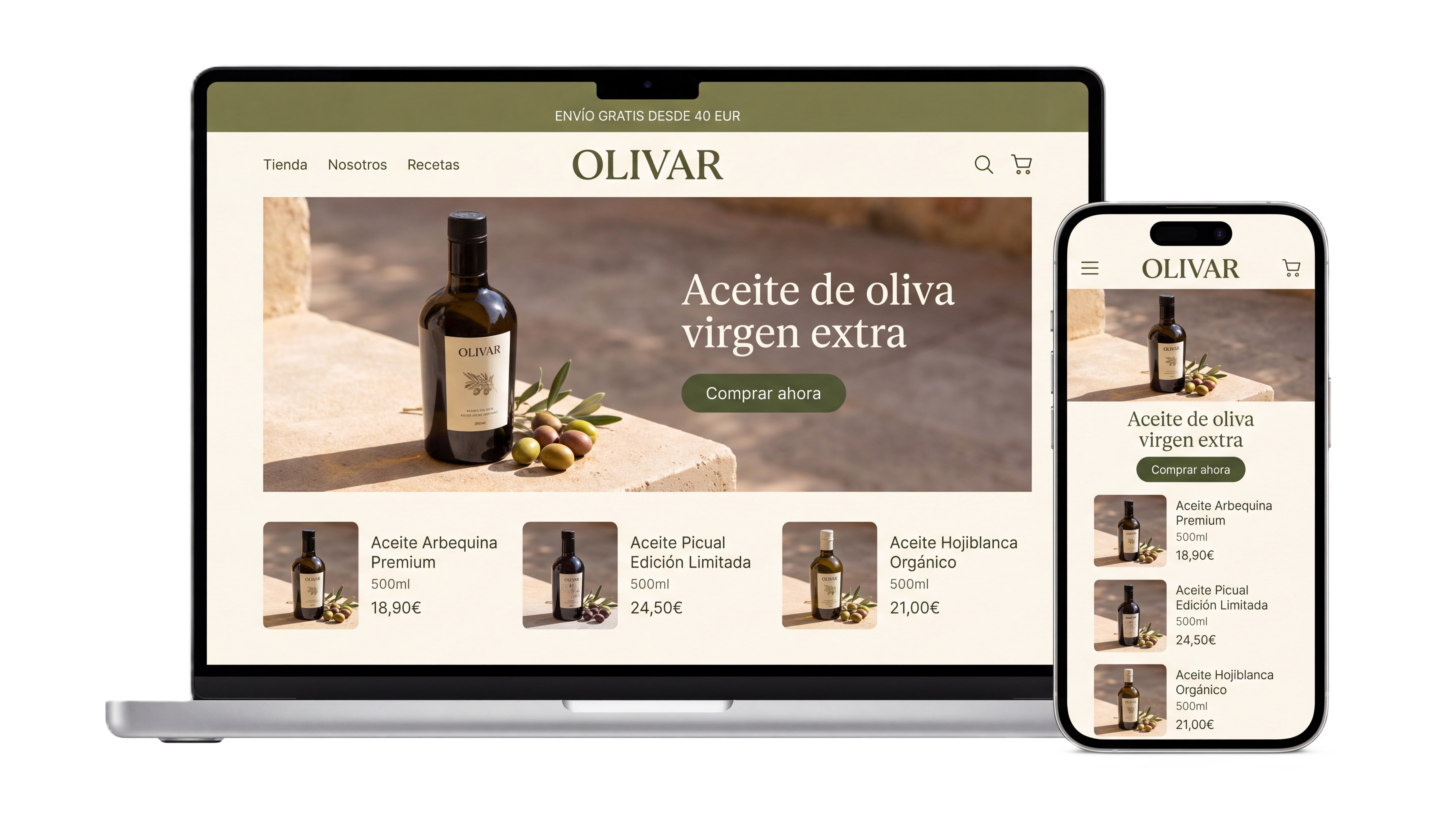 Tienda creada por IA — ejemplo 4