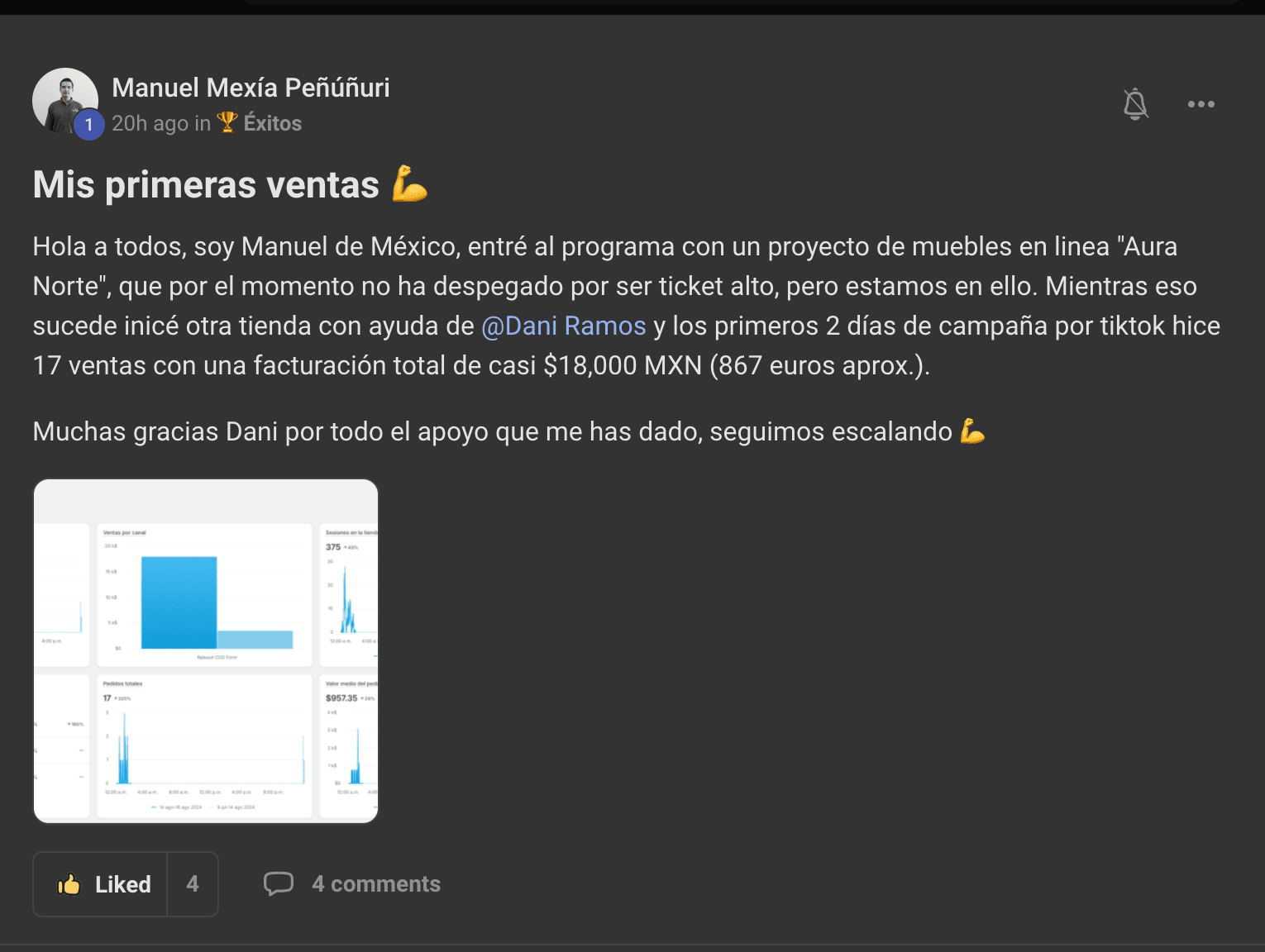 Testimonio de alumno Socios Ecom