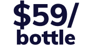 $59 per bottle