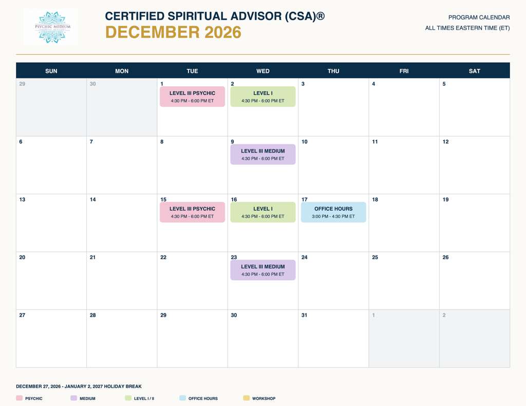 December Calendar