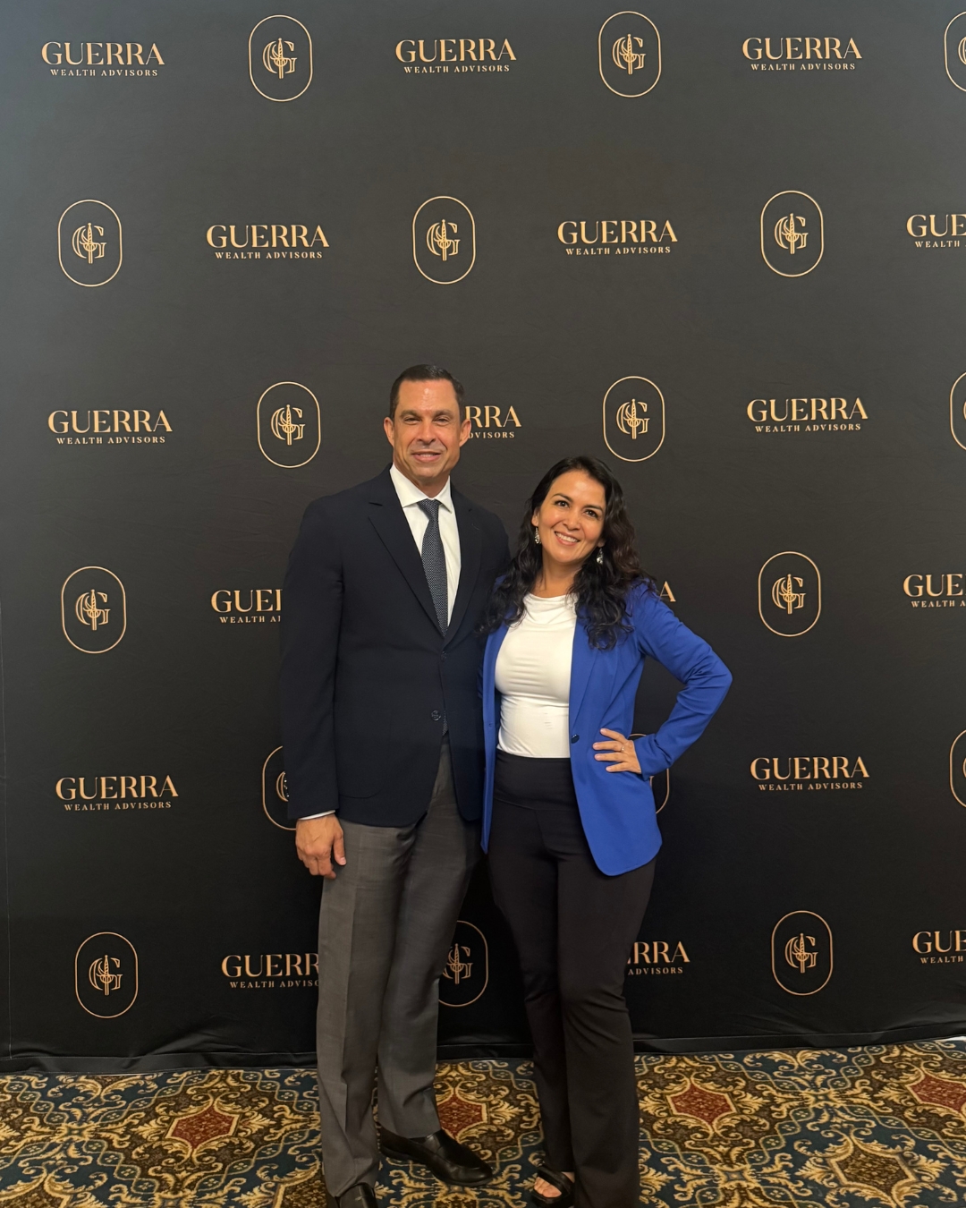 Elizabeth Piscocama with Coral Gables Mayor Vince Lago at the 2026 Miami Retirement Summit