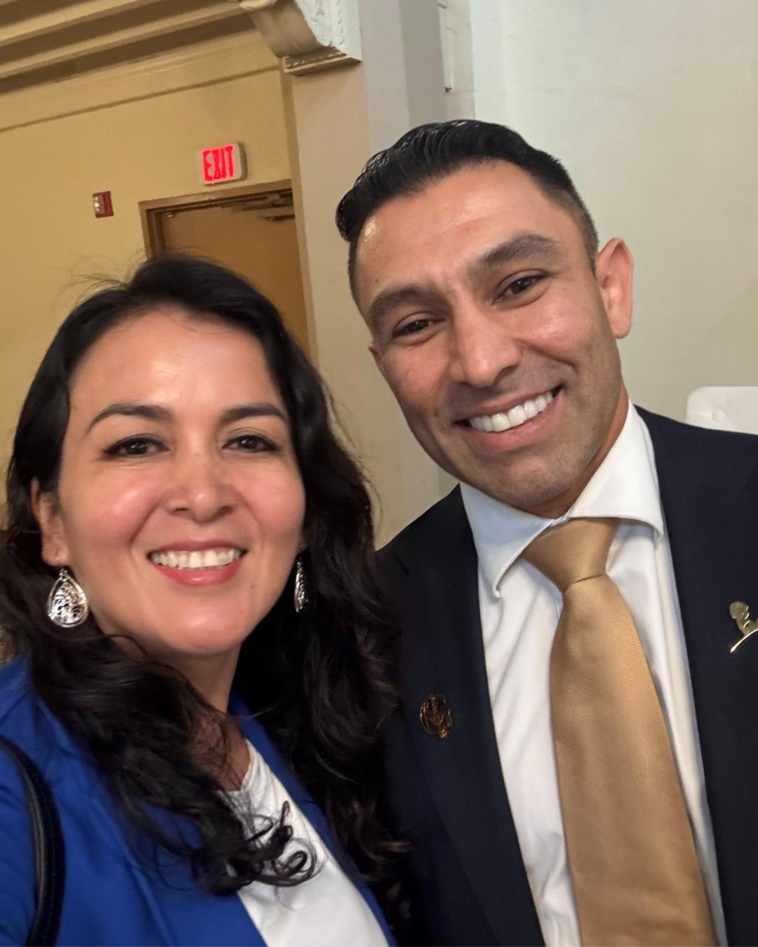 Elizabeth Piscocama with Miguel Castaneda of Guerra Wealth Advisors at the 2026 Miami Retirement Summit