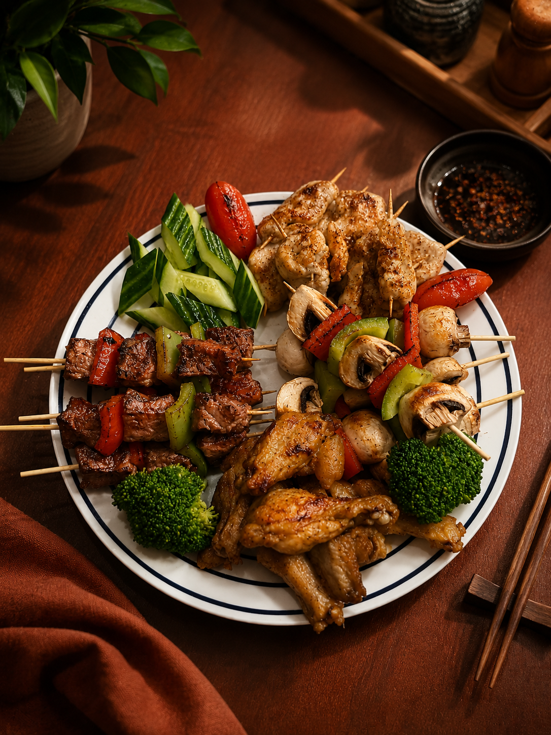 92 Noodle Bar BBQ Night food