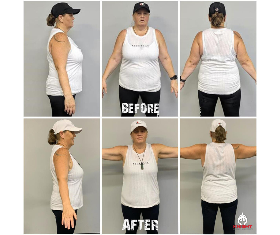 Knight Fitness member transformation photo 2