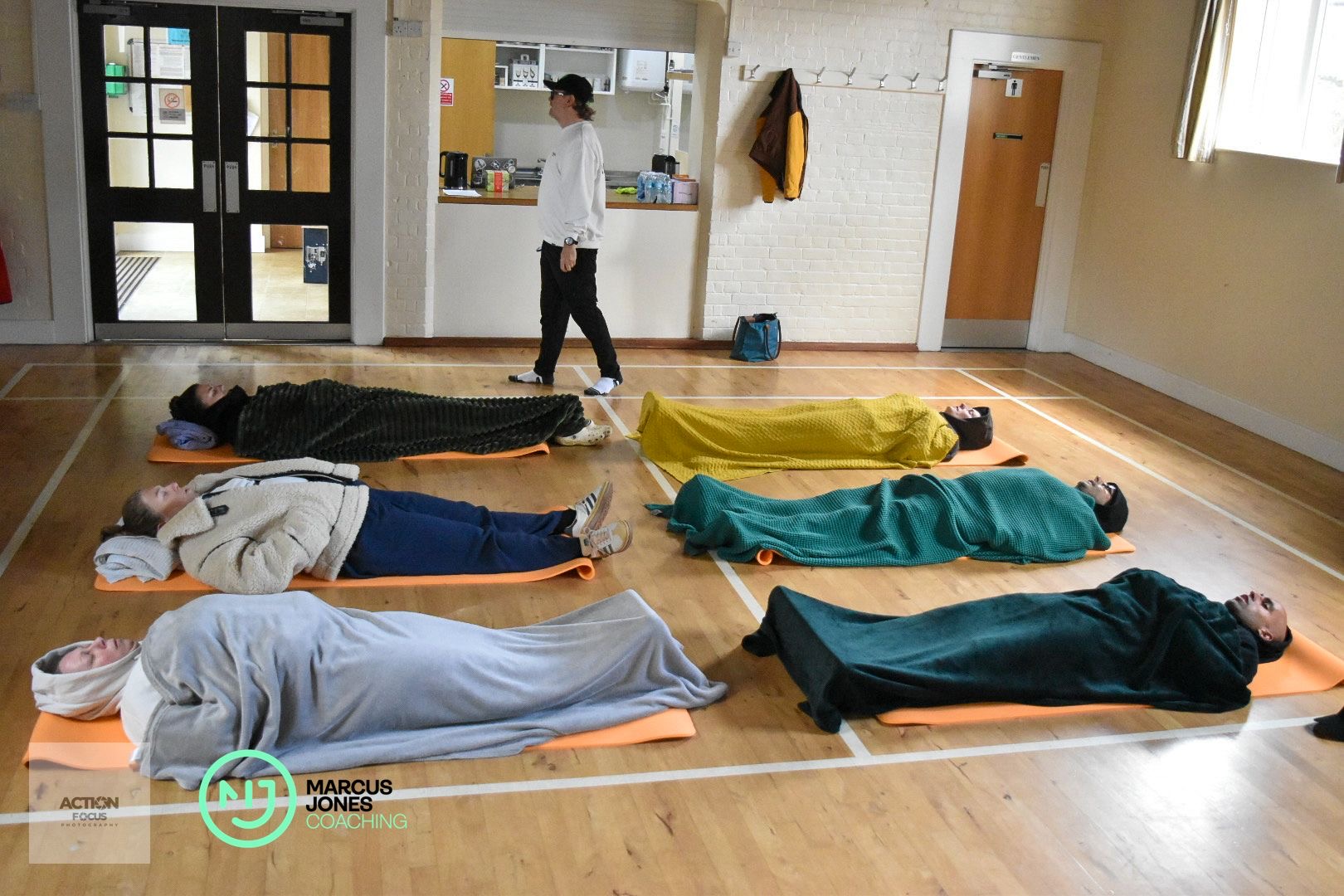 Marcus Jones facilitating a breathwork session