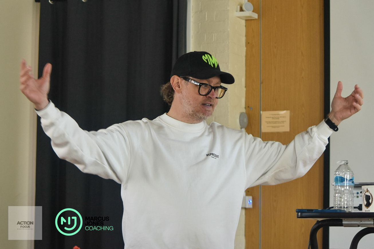 Marcus Jones leading a breathwork session