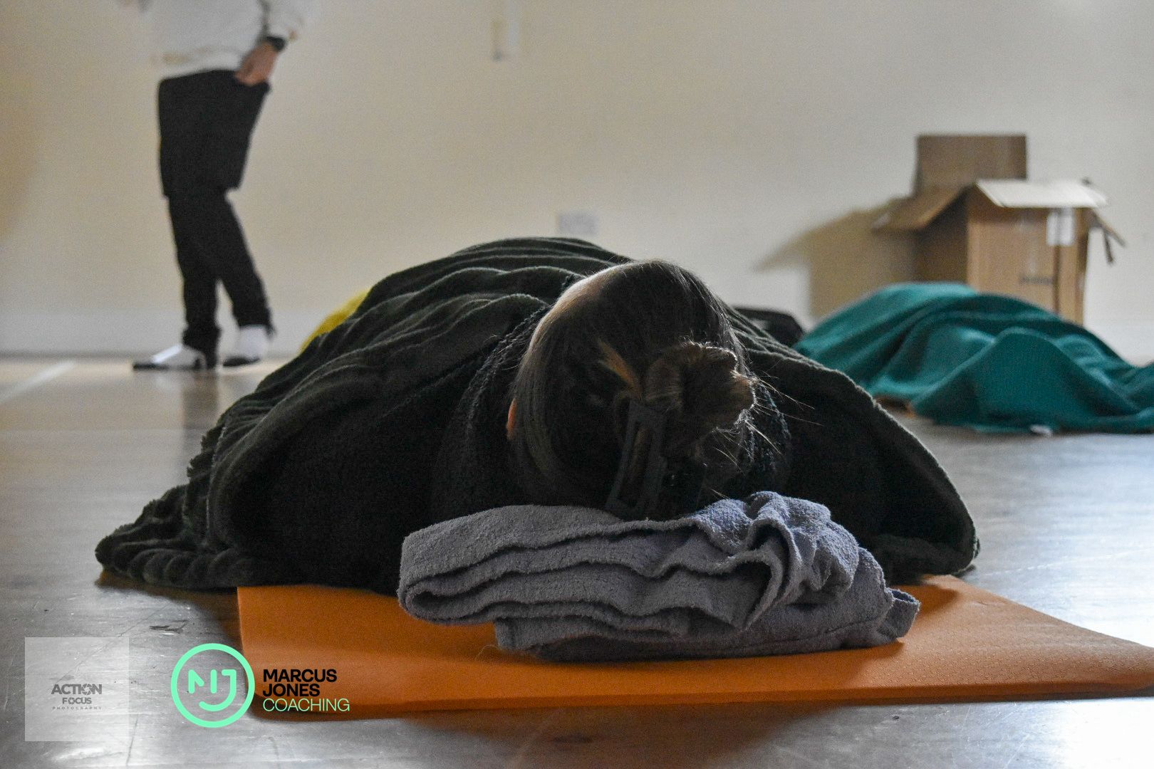 Marcus Jones leading a breathwork session