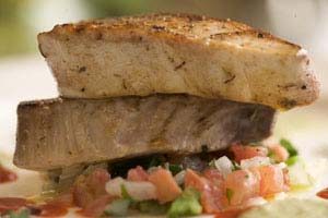 Grilled Tuna with Salsa