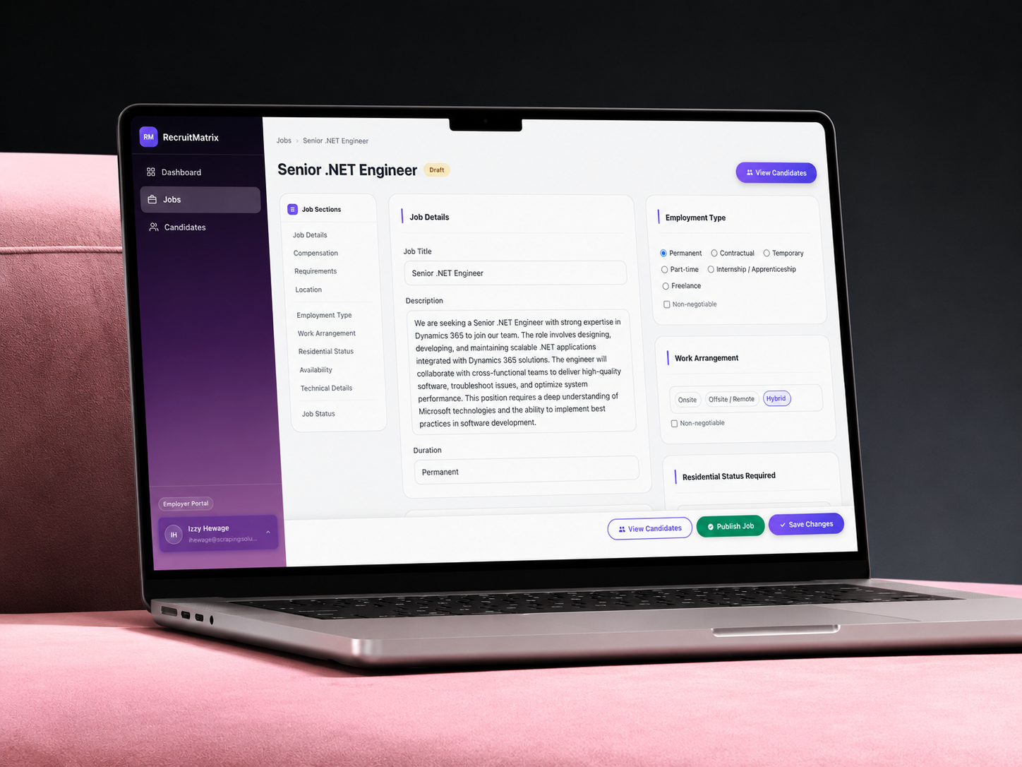 The Recruit Matrix platform