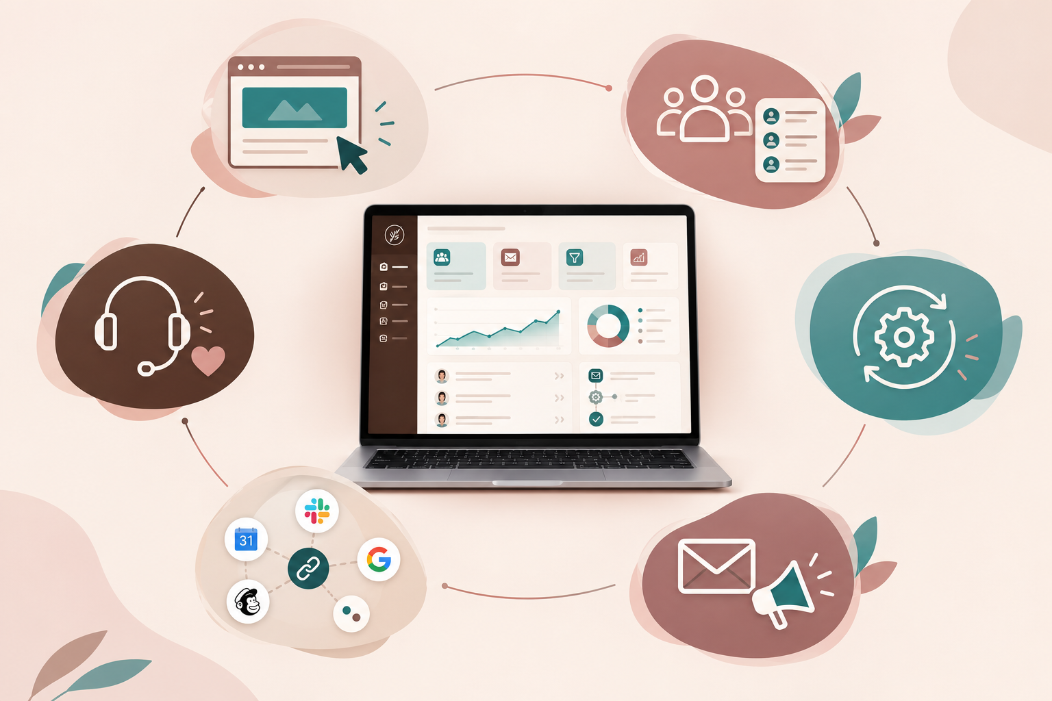 Connected tools around one VIP LaunchOS dashboard
