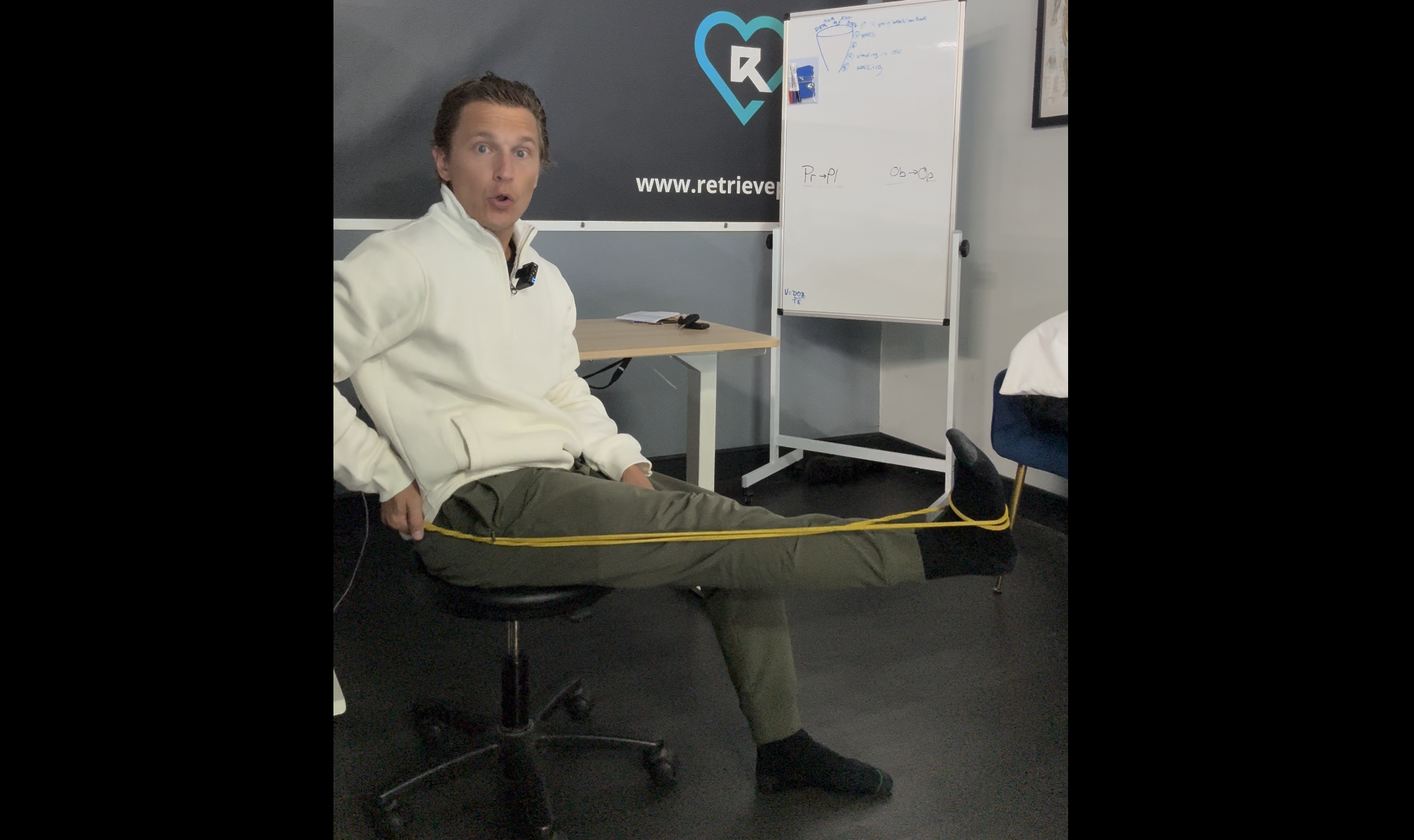 Dr. Fose teaching on camera