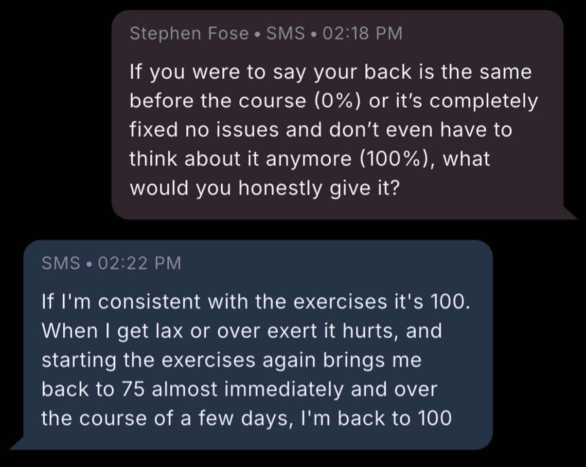 Member result - back to 100