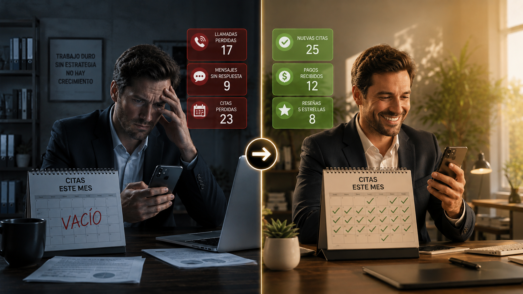 Antes y después de IAssistant