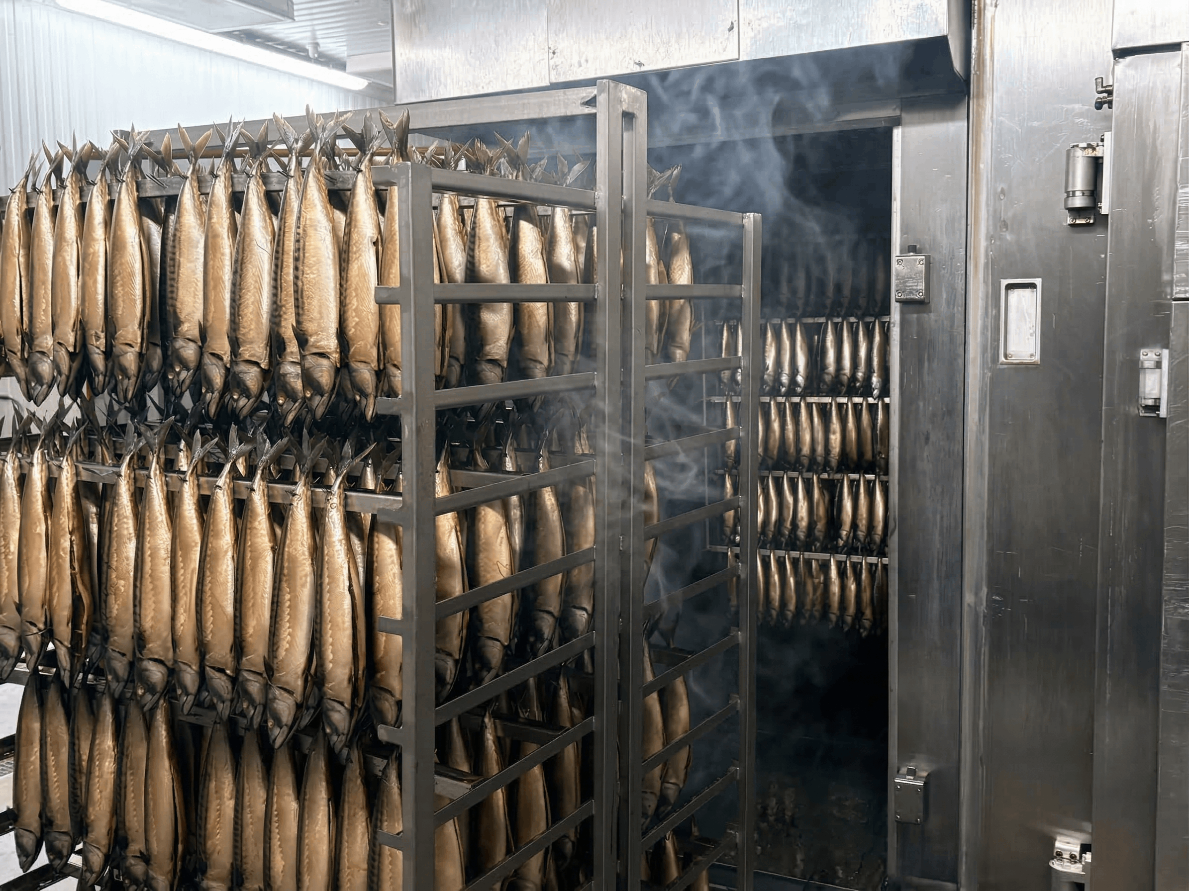 North Fish USA production floor interior — smoked fish manufacturing facility