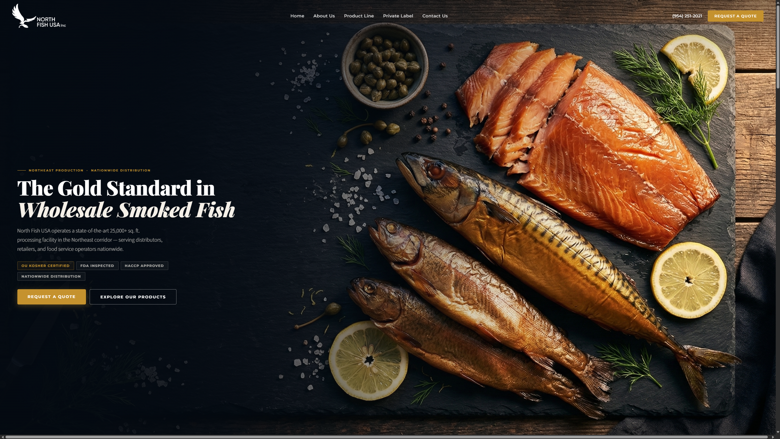 North Fish USA — B2B Sales Funnel With Product Catalog