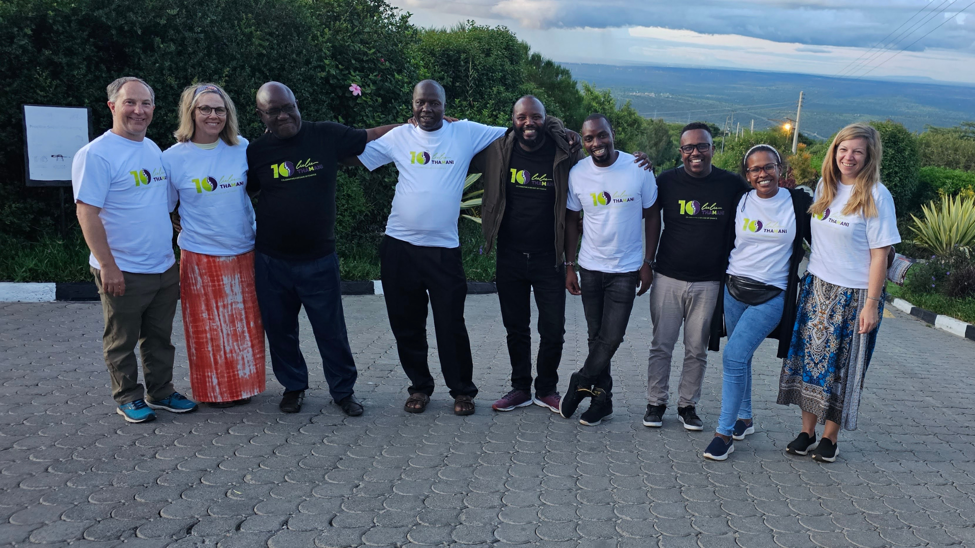 Lulu Thamani team standing together outdoors in Kenya