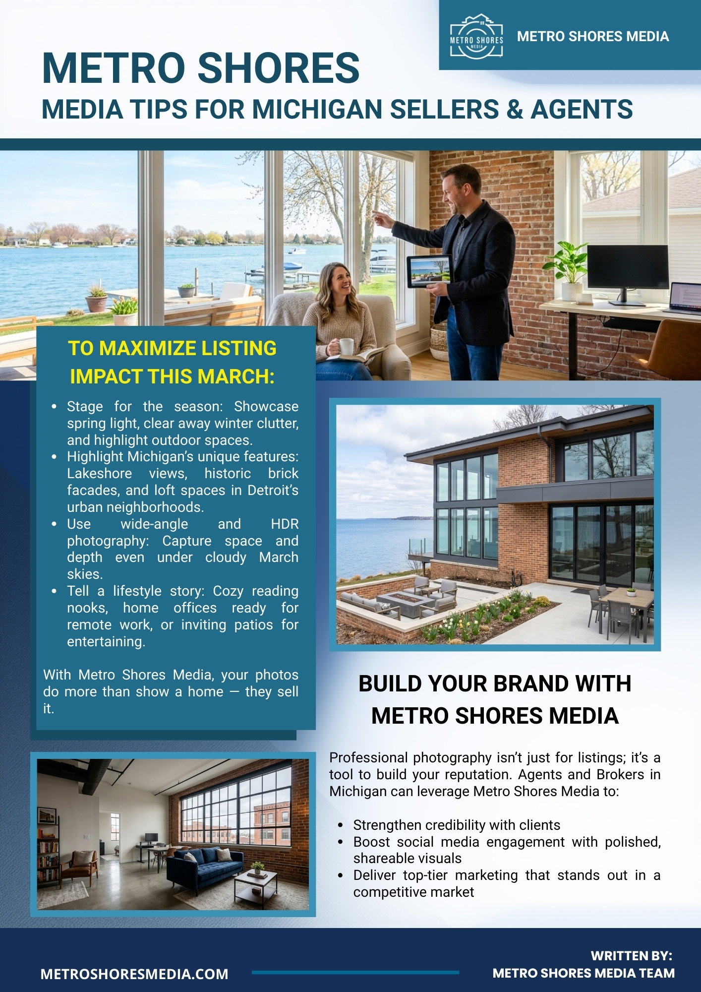 Metro Shores Media Tips for Michigan Sellers & Agents Metro Shores Media Tips for Michigan Sellers & Agents