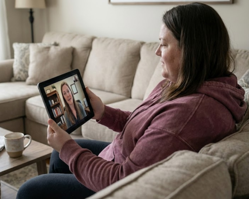 Meet with a licensed clinician