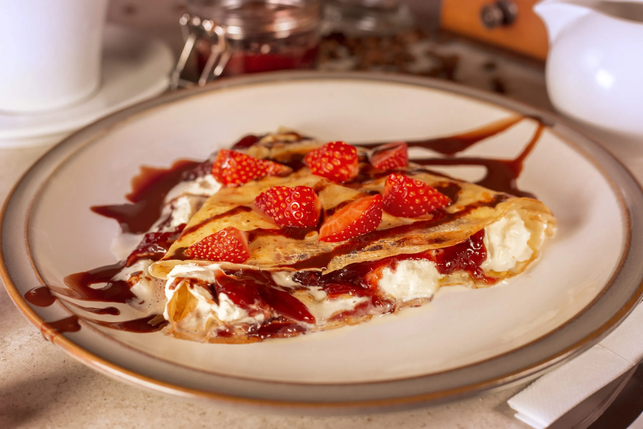 La Strawberry crêpe