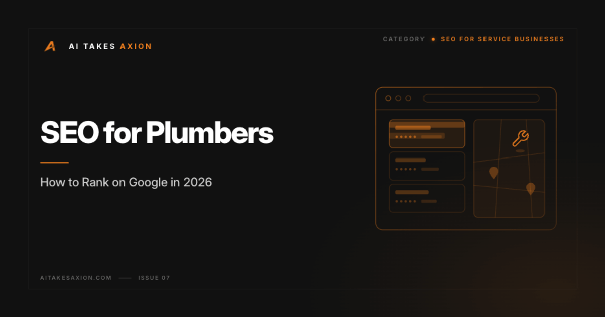 SEO for plumbers guide — how to rank on Google in 2026