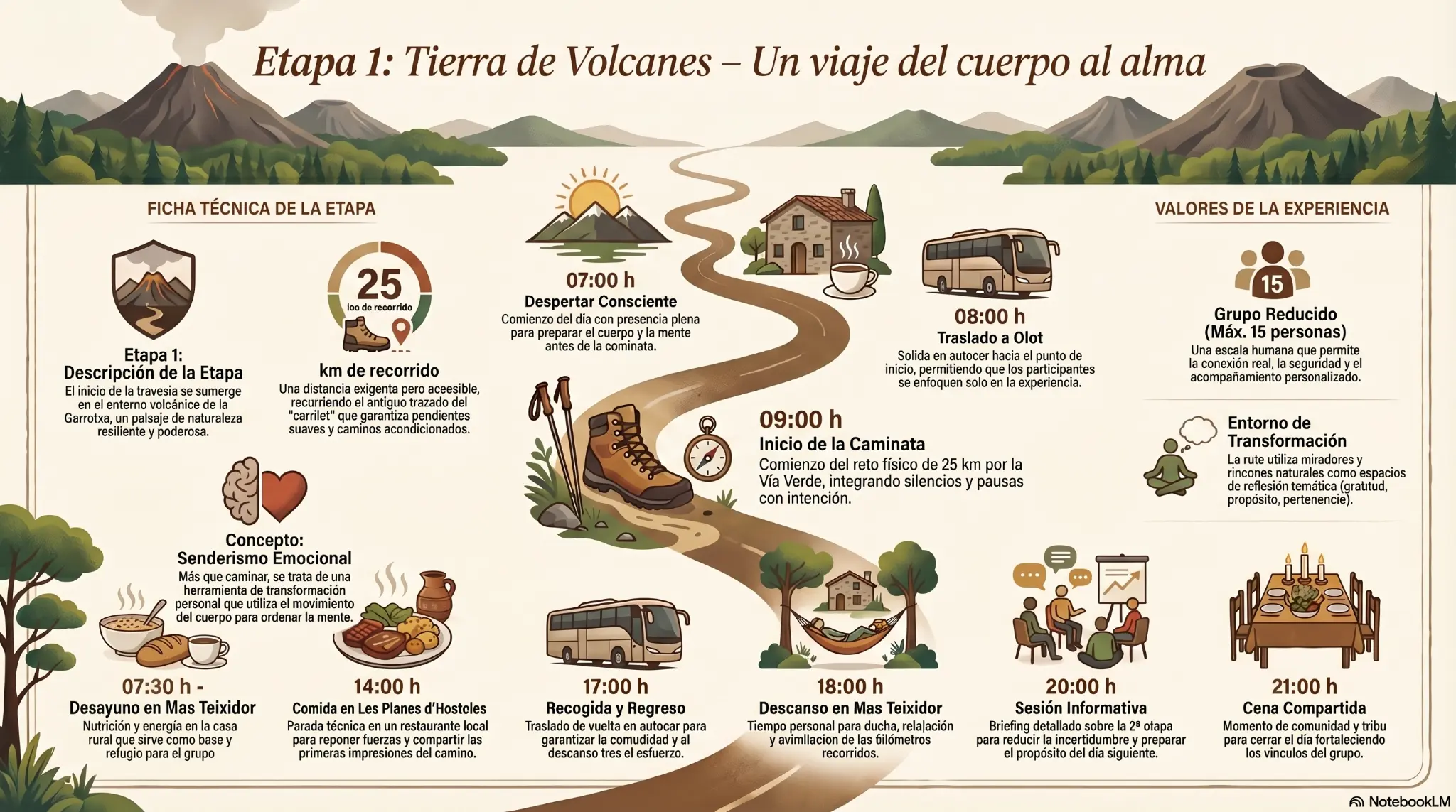 Infografía del recorrido de la Vía Verde