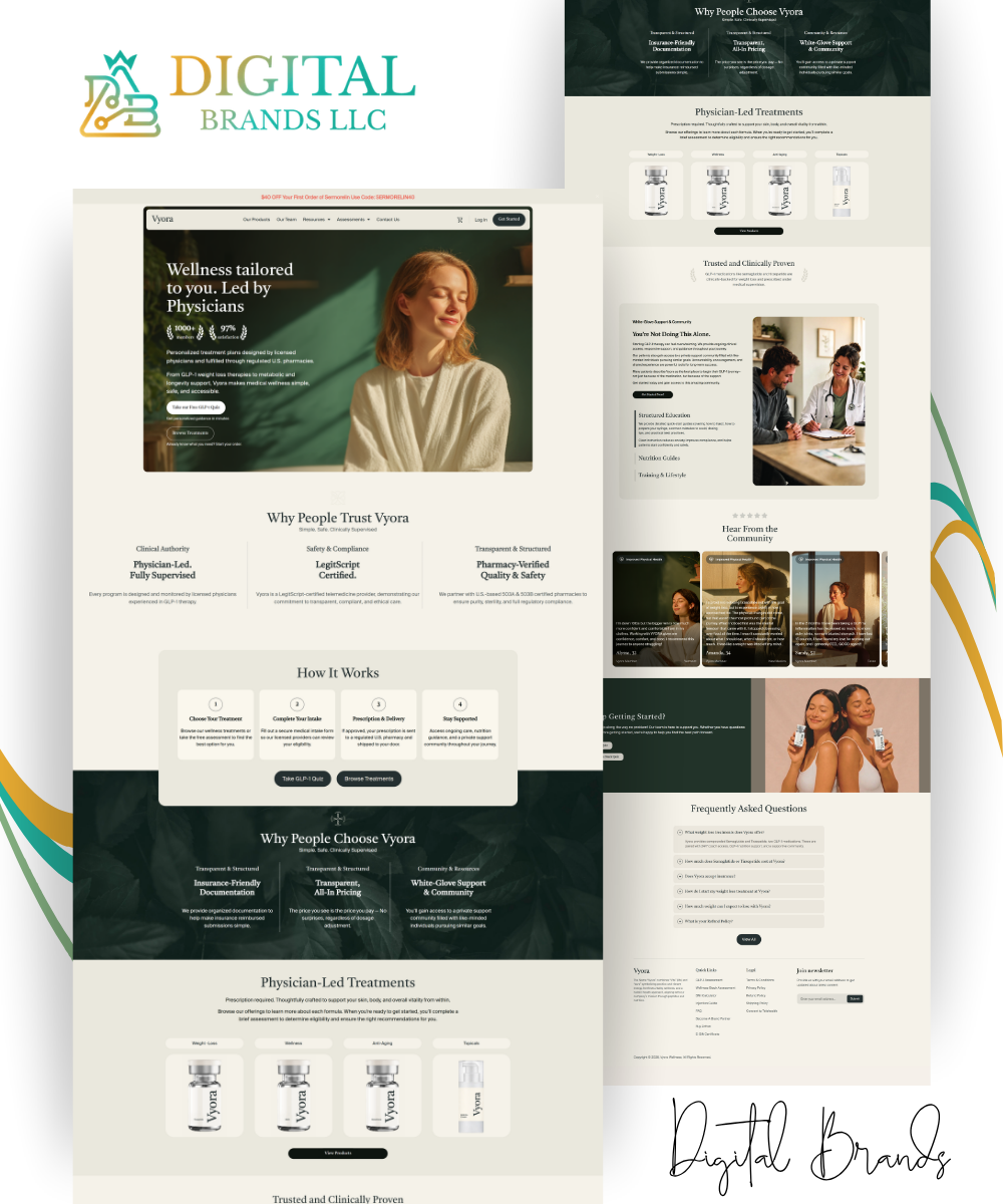 Vyora Wellness Corporate Website