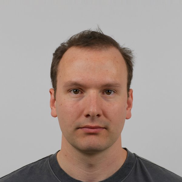 a receding hairline with recession at both temples