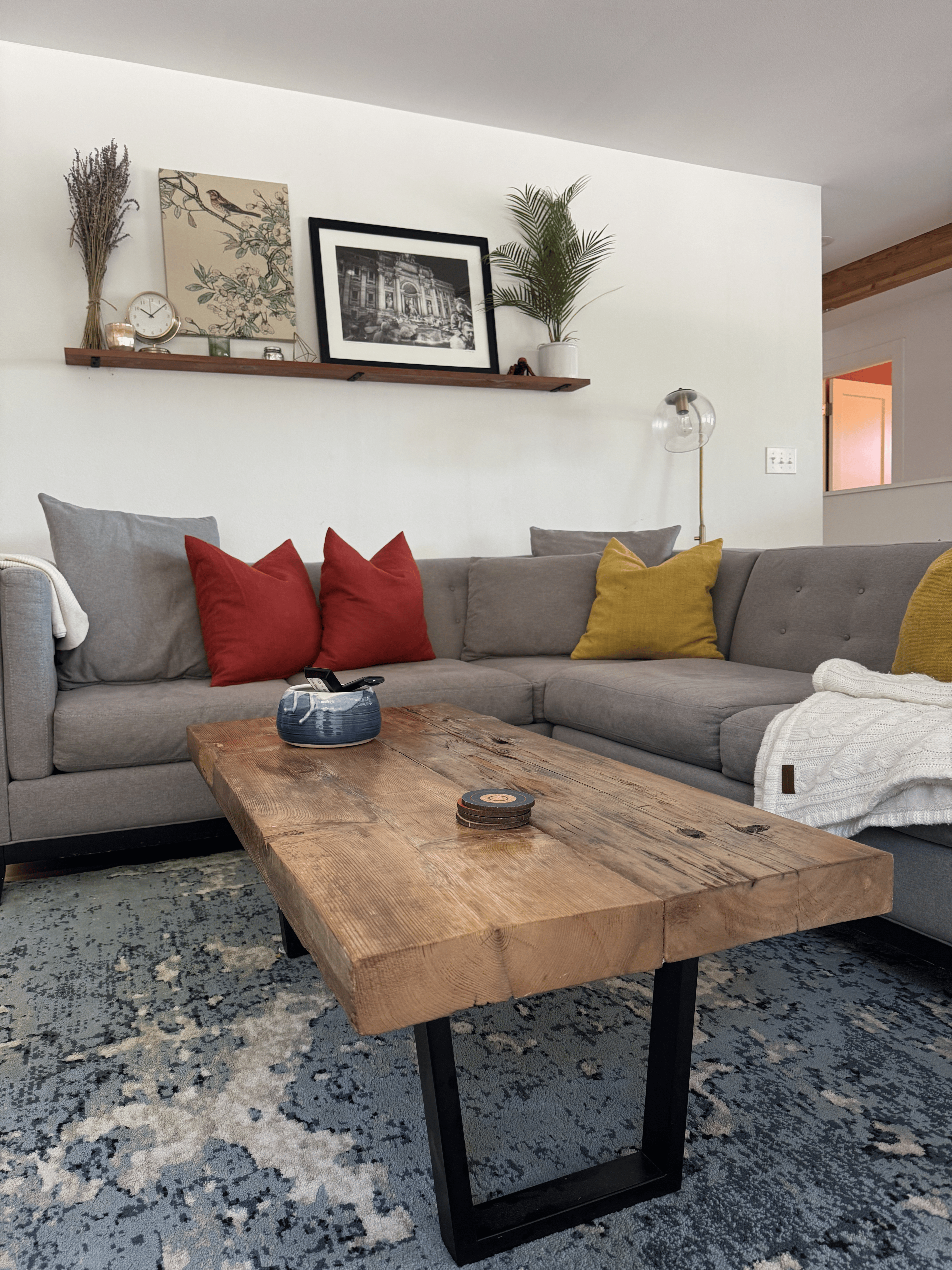 Freshly cleaned living room