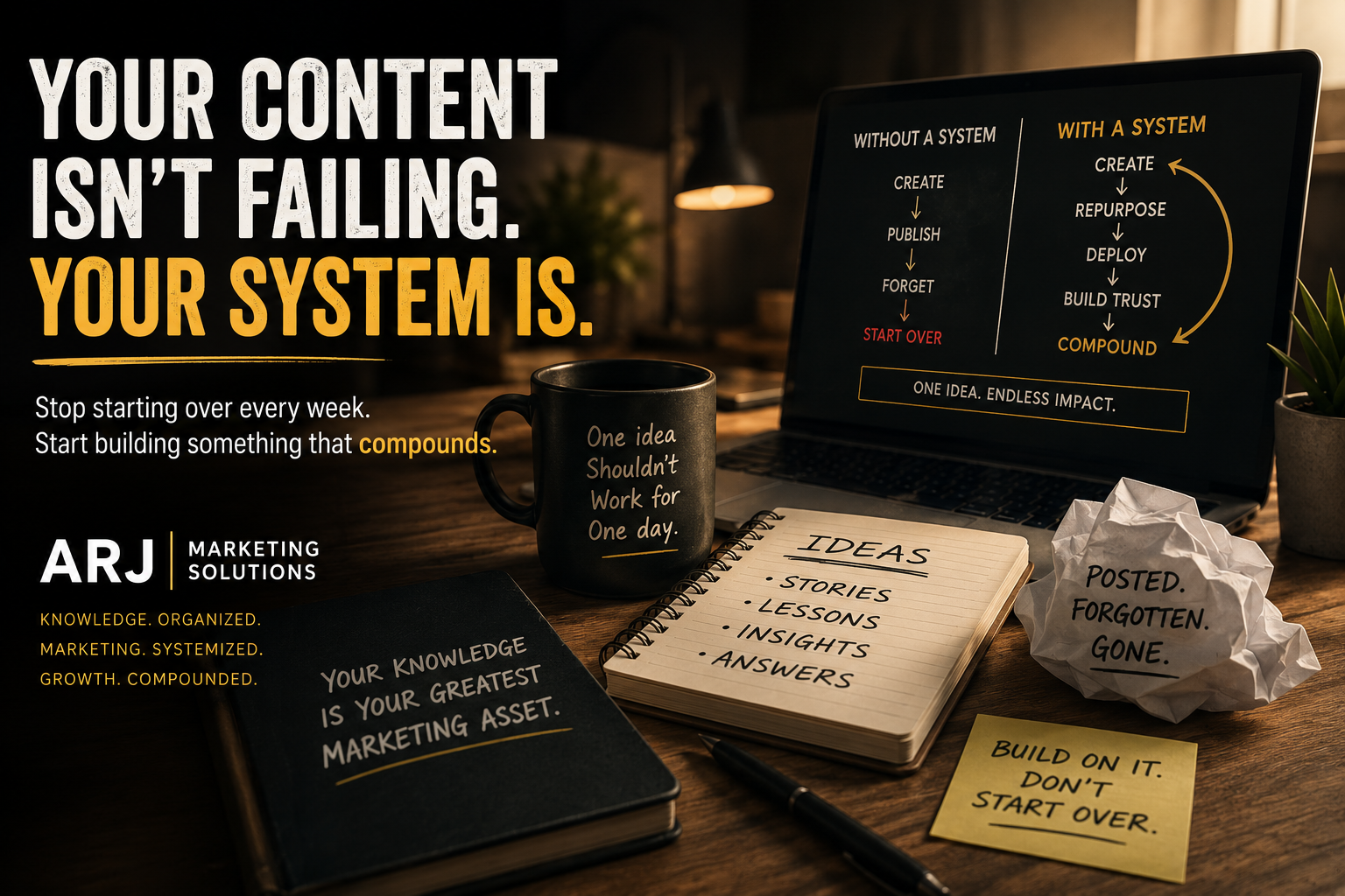 Content vs System House Building Analogy