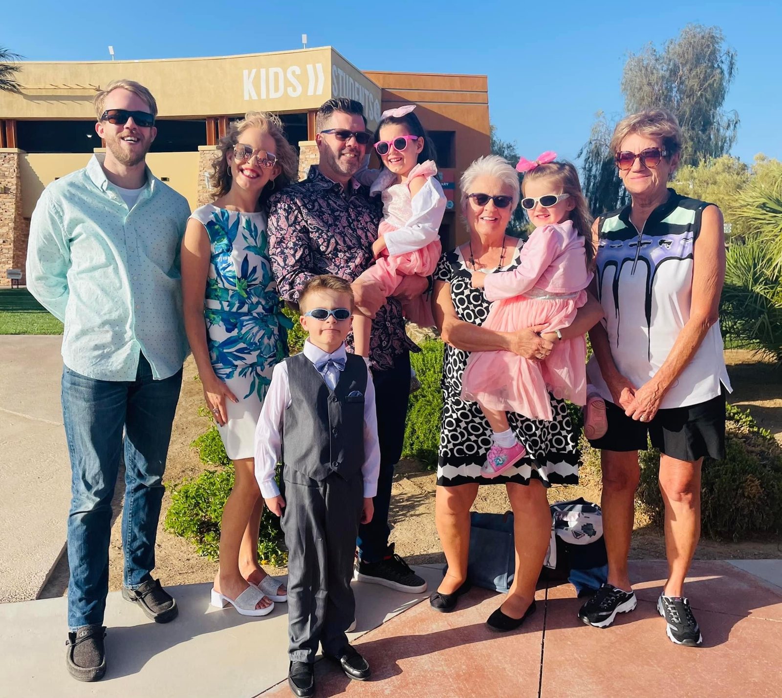 Michelle with her family enjoying quality time together