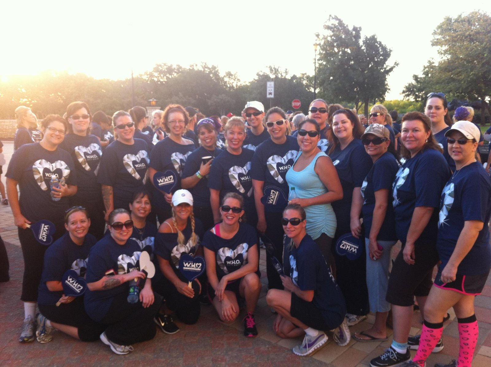 Michelle Jones and her team at a charity event