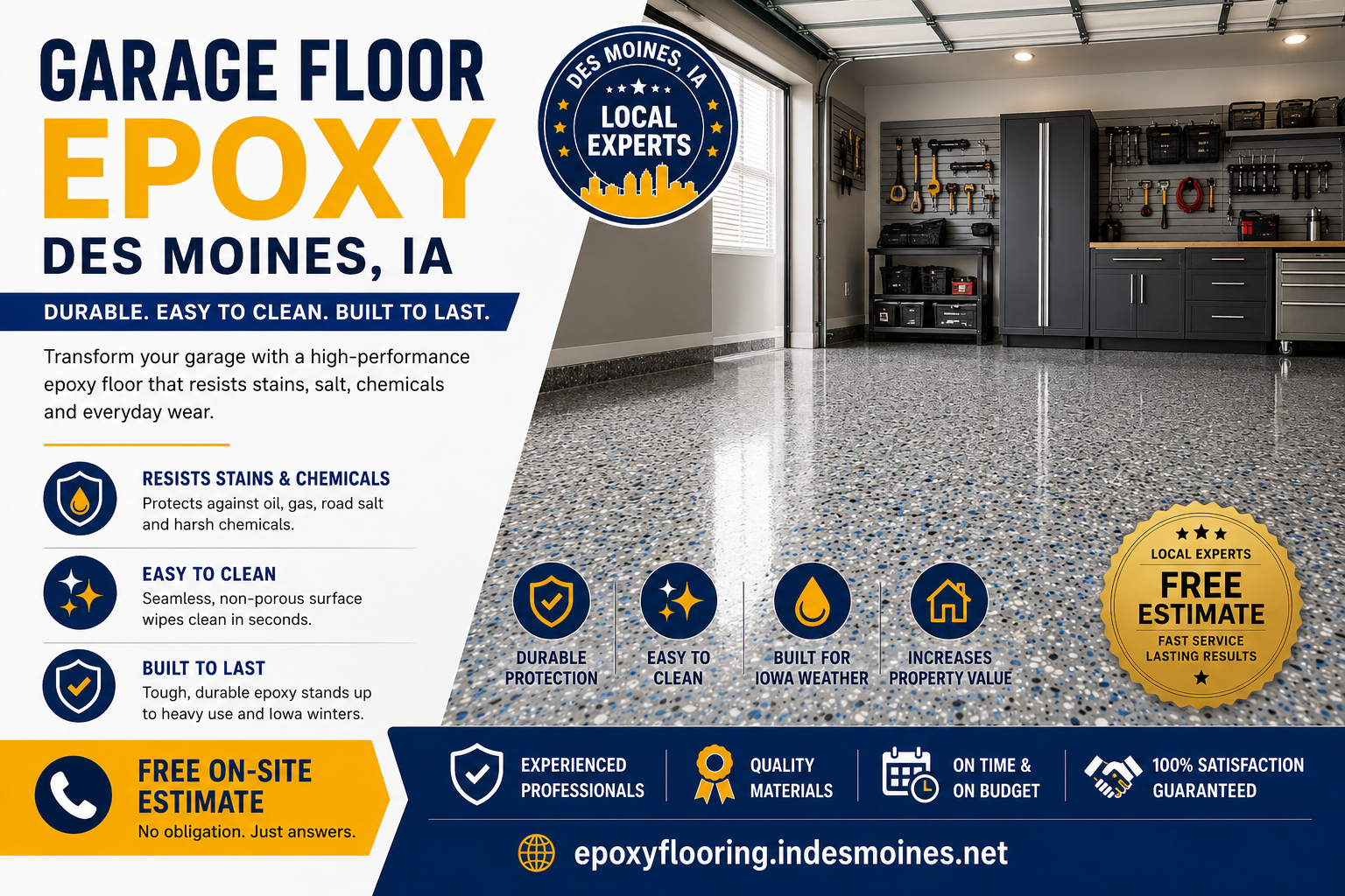 Garage Floor Epoxy in Des Moines, IA