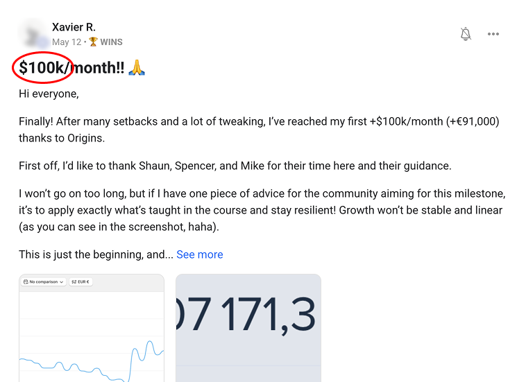 Wladimir banked a $4k weekend day and says the group changed his life.