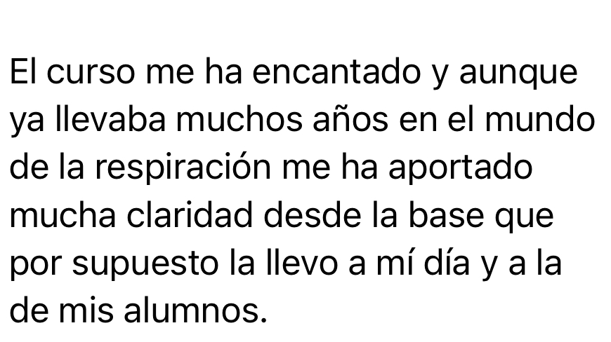 Testimonio Instituto Respira