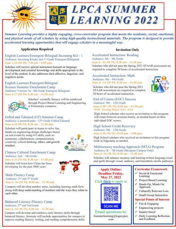 Summer Learning Program