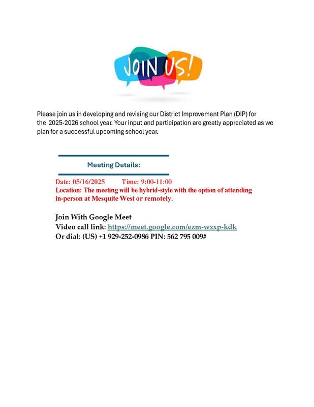 District Improvement Plan (DIP)